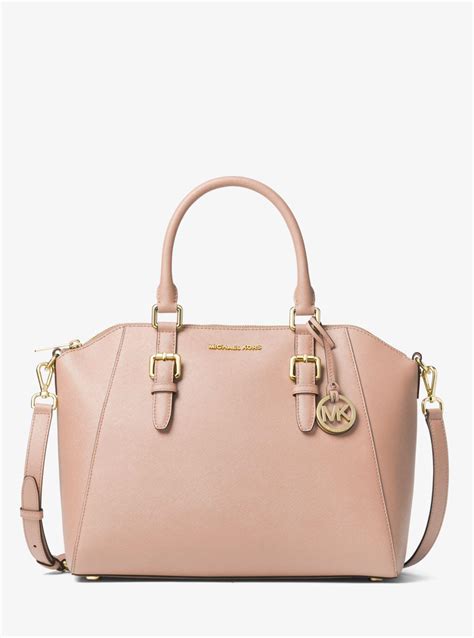 michael kors ciara ballet satchel|Michael Kors Ciara Large Top Zip Satchel (BALLET) .